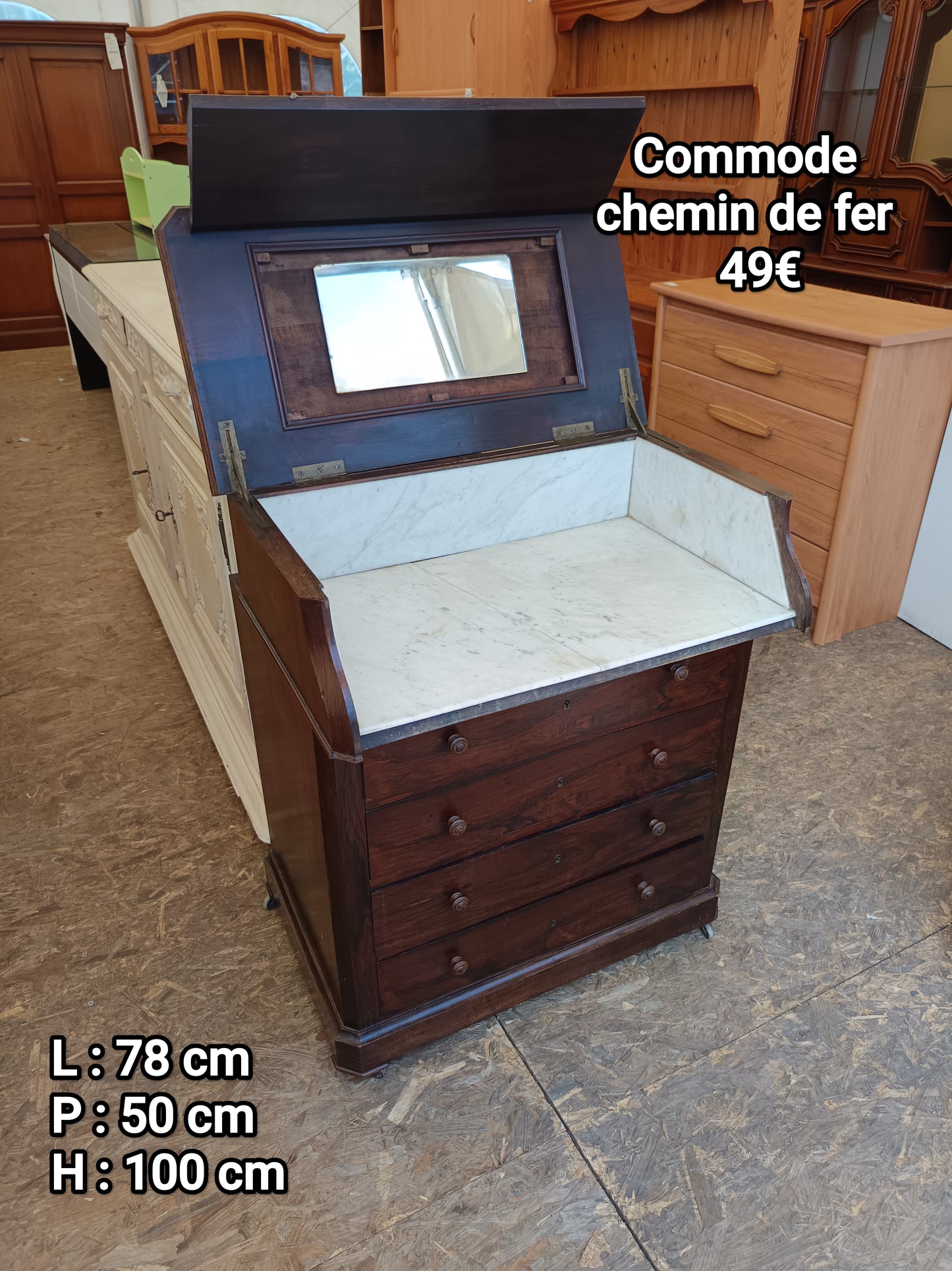 Commode chemin de fer 067393