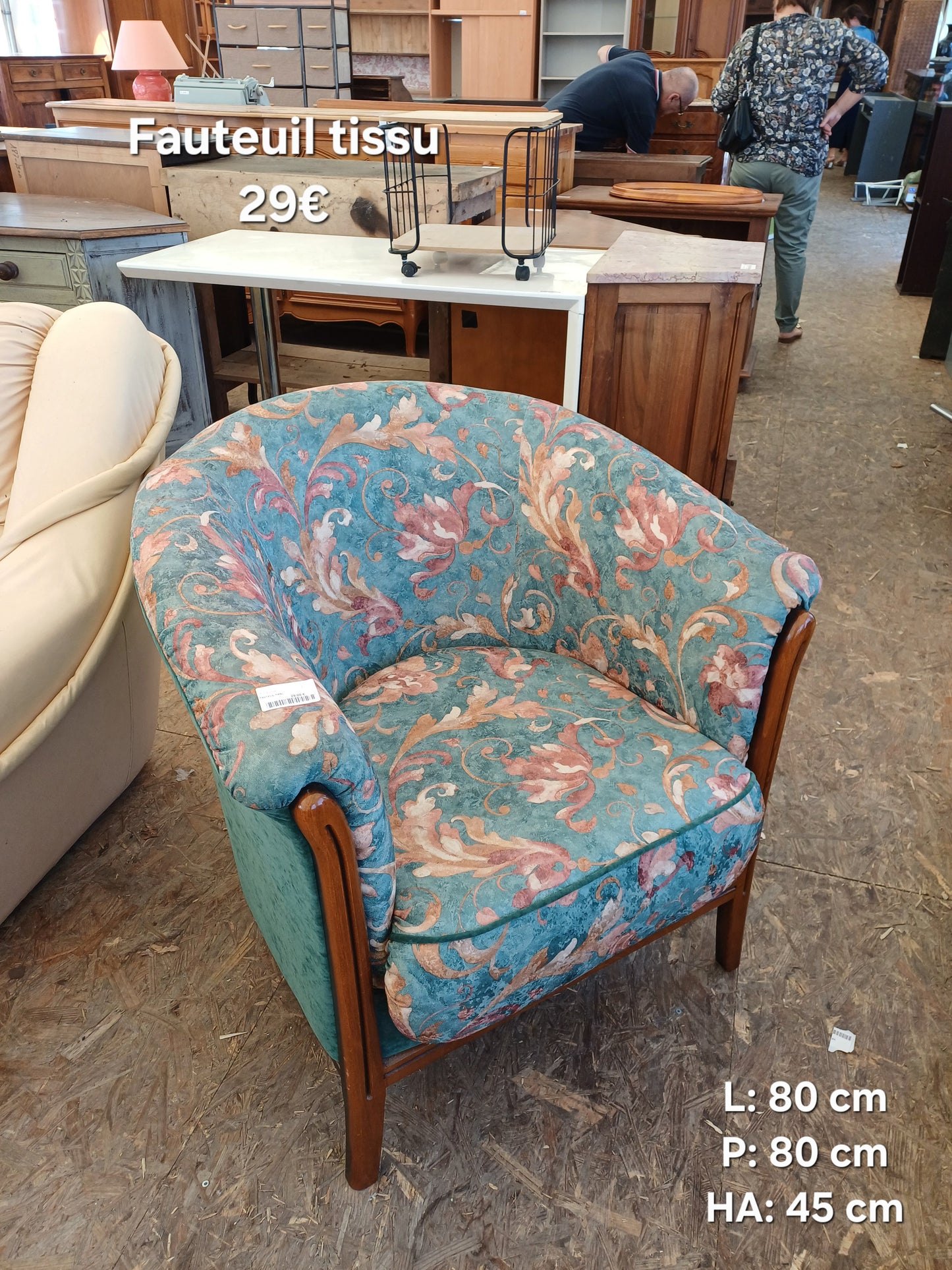 Fauteuil tissu 067220