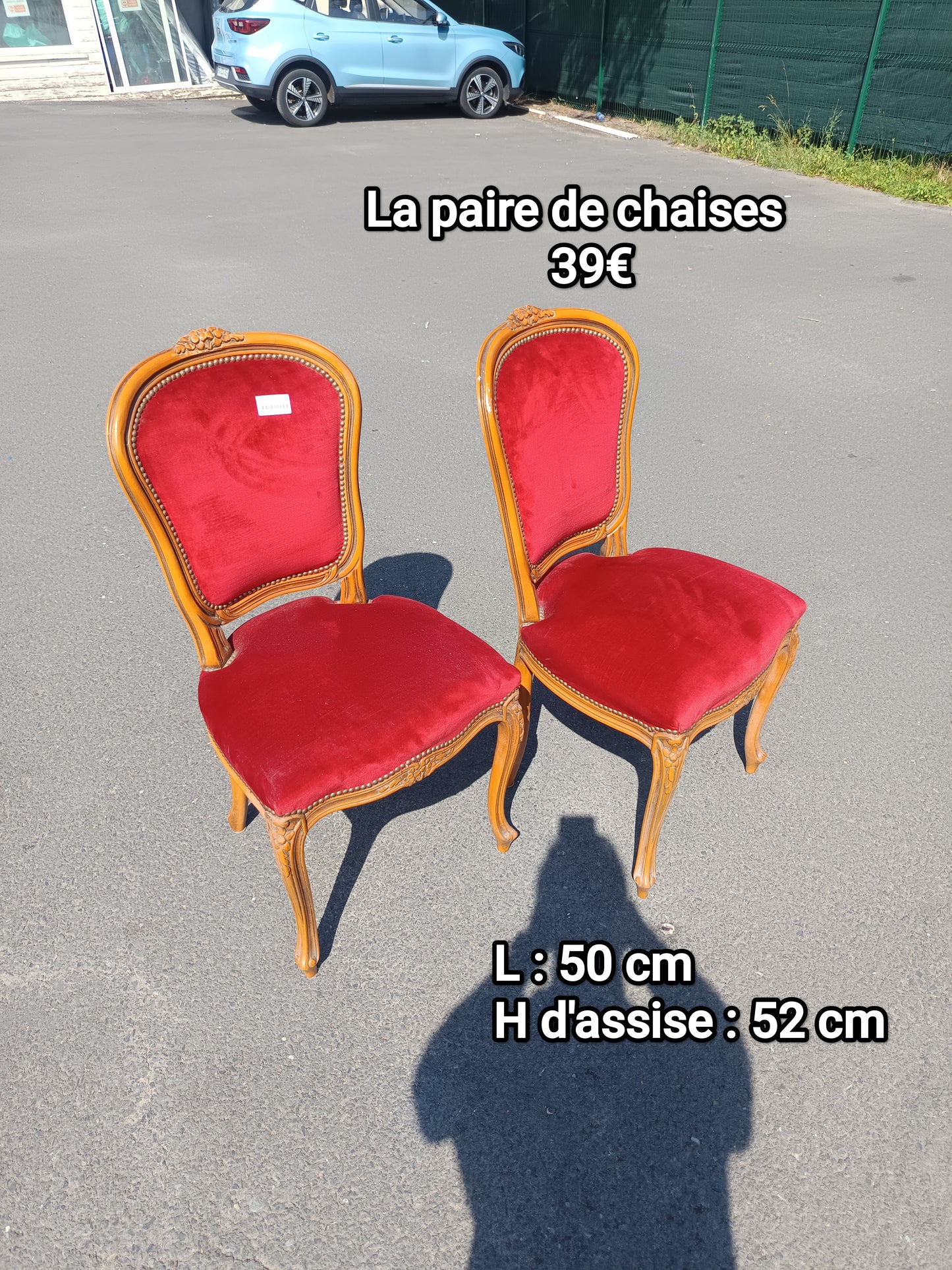 La paire de chaises style Louis XV 063890