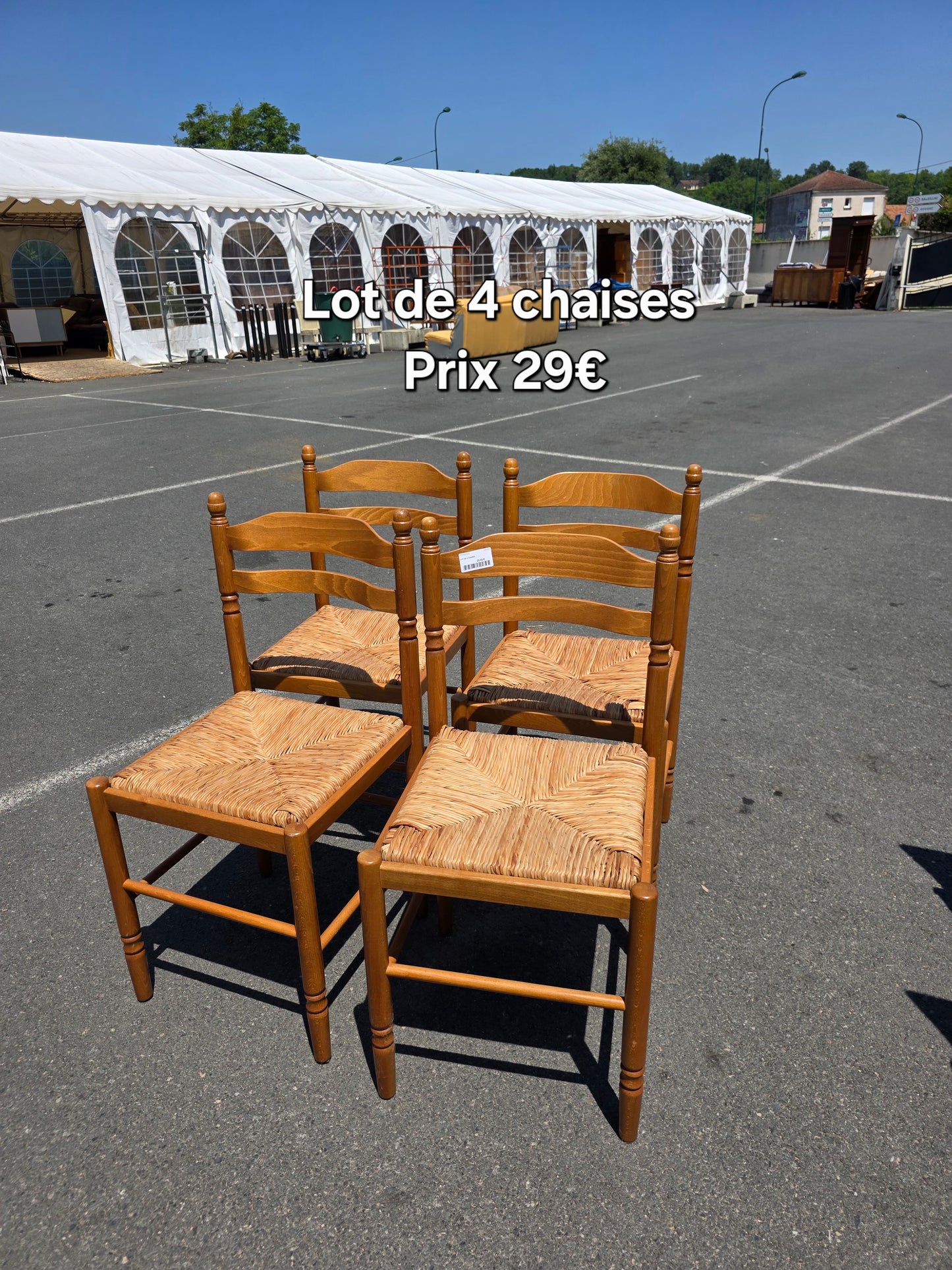 Lot de 4 chaises