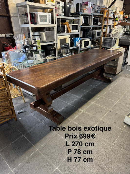 Table bois exotique 069074