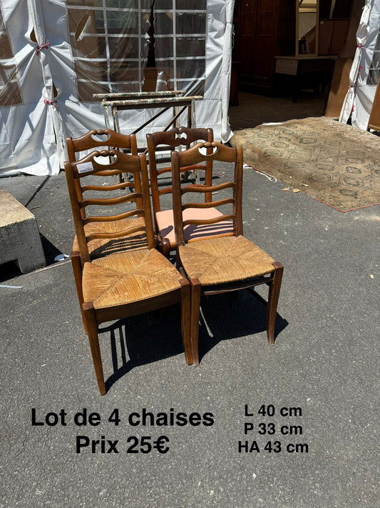 Lot de 4 chaises 063376