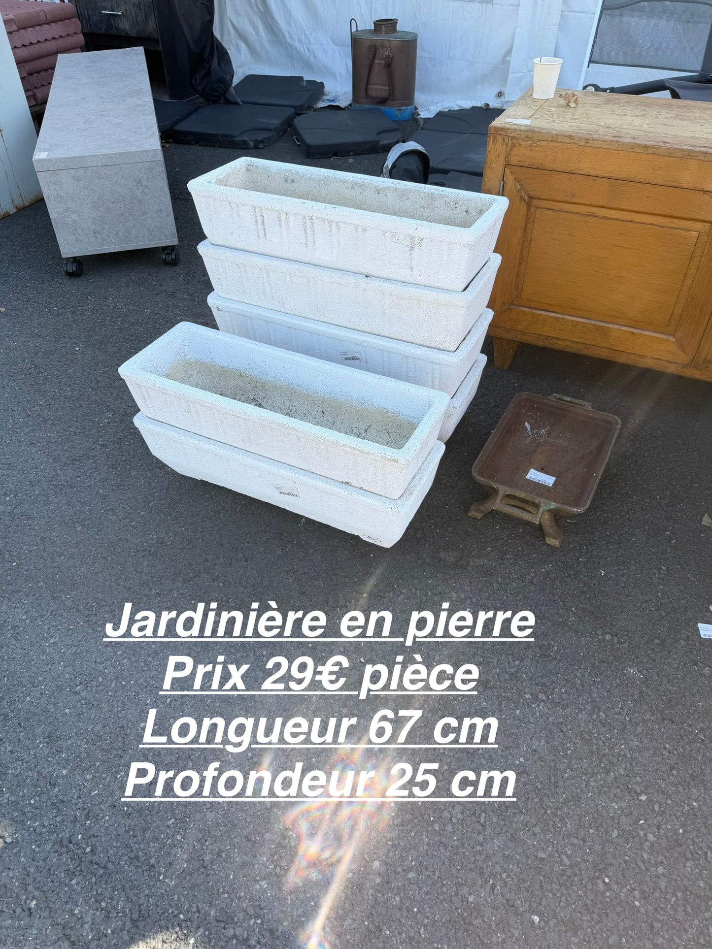 Jardinière en pierre 067311