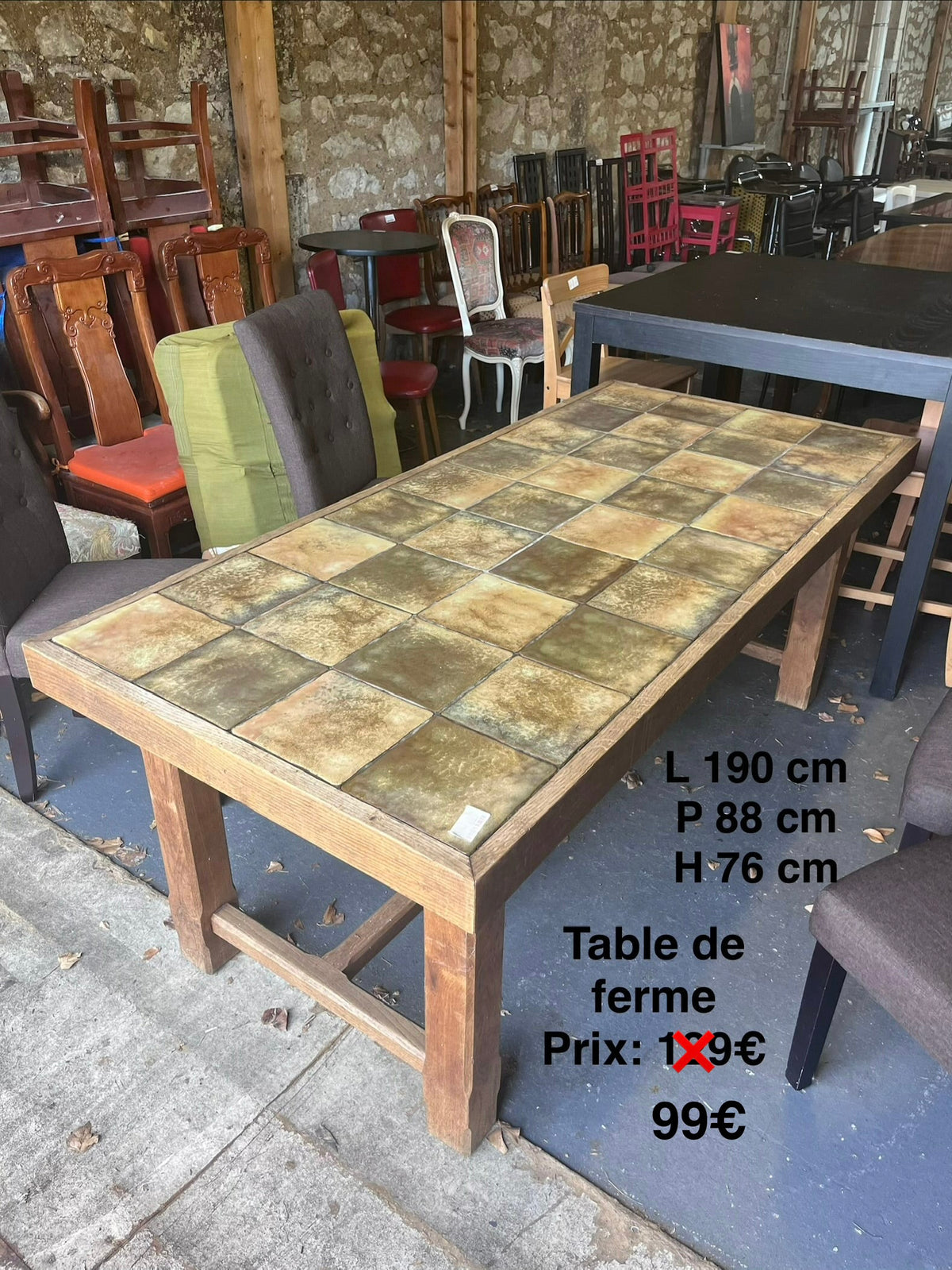Table de ferme 067072