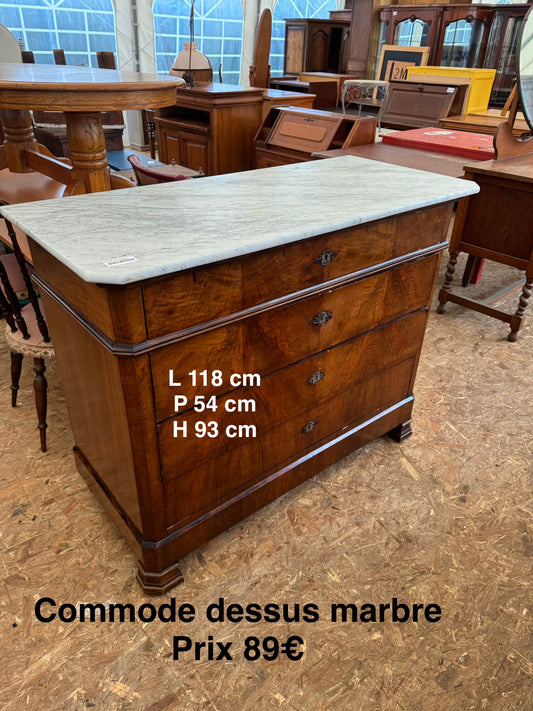 Commode dessus marbre 057359