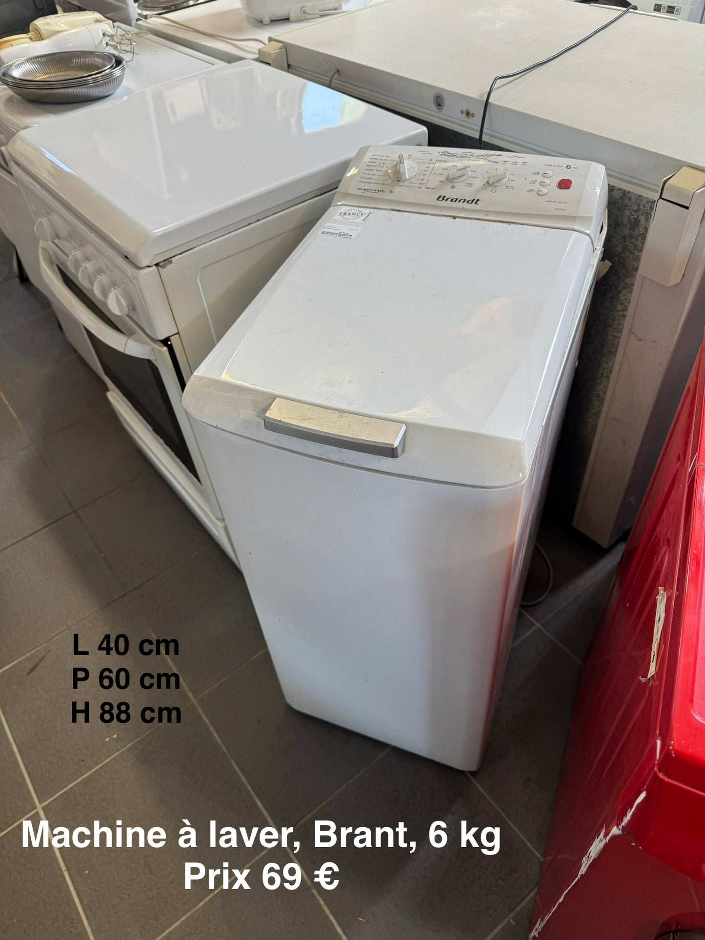 Machine à laver Brandt 6kg 065159