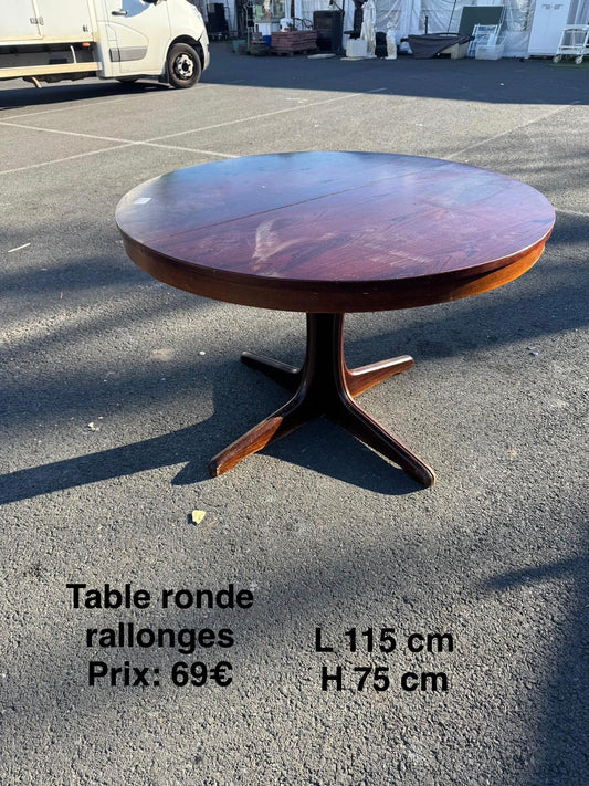 Table ronde rallonges 068220