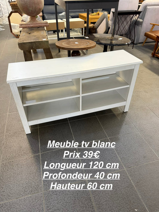 Meuble tv blanc 065128