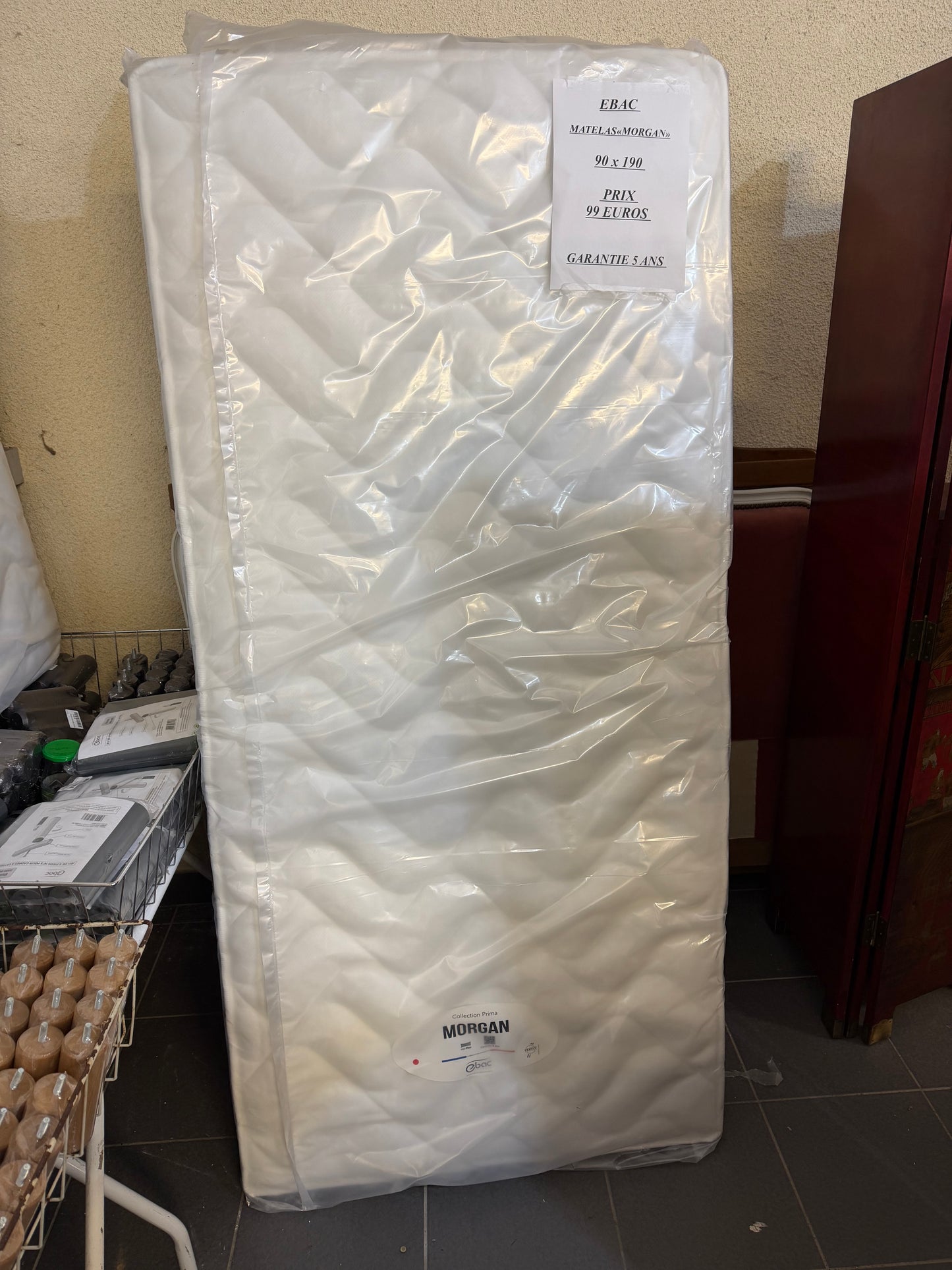 Matelas Ebac modèle morgan 90x190