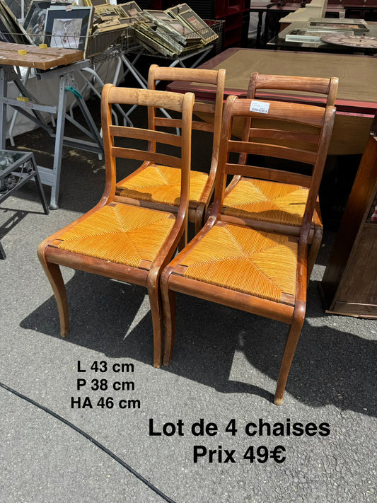 Lot de 4 chaises 062975