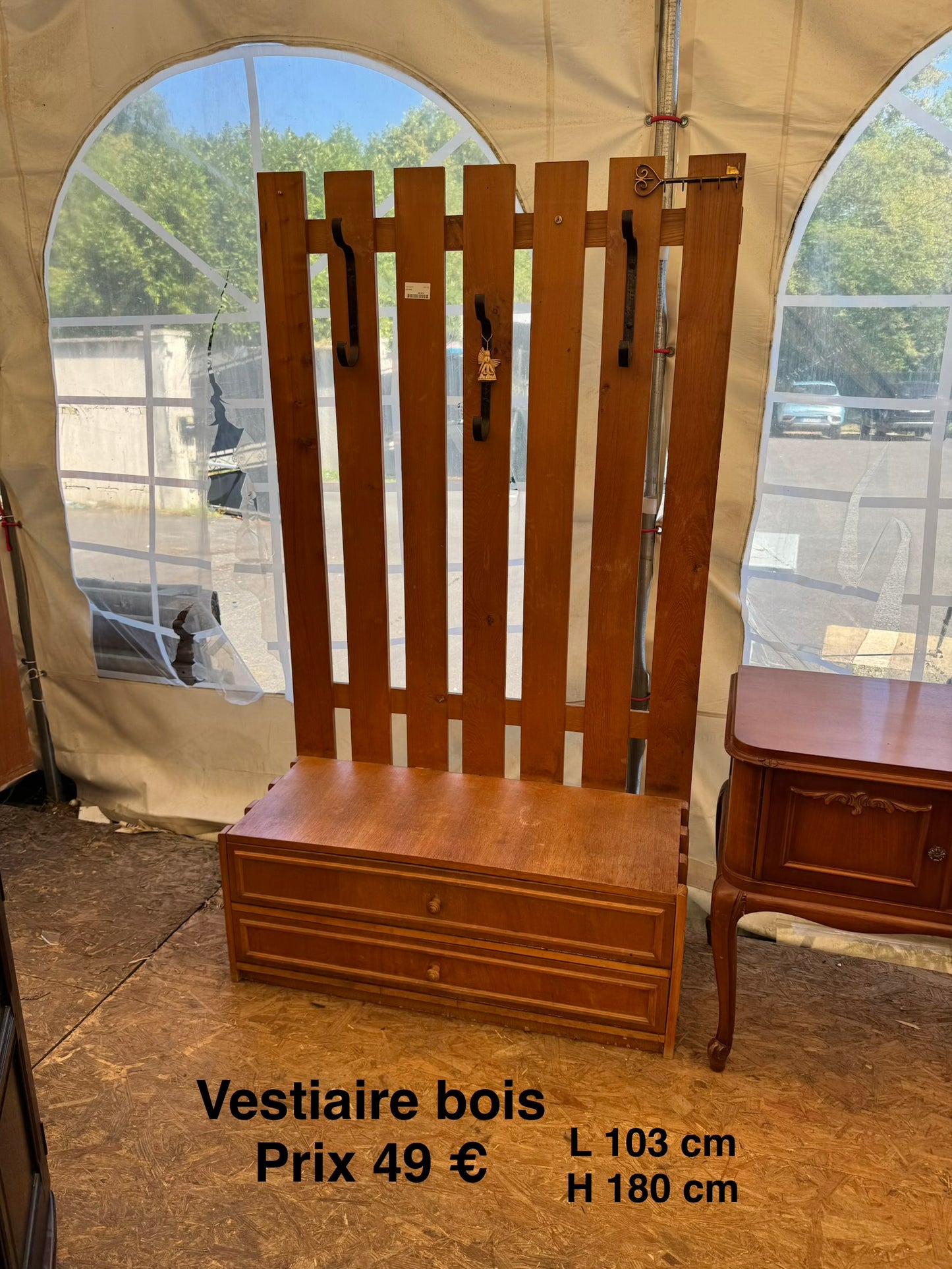 Vestiaire bois 065198