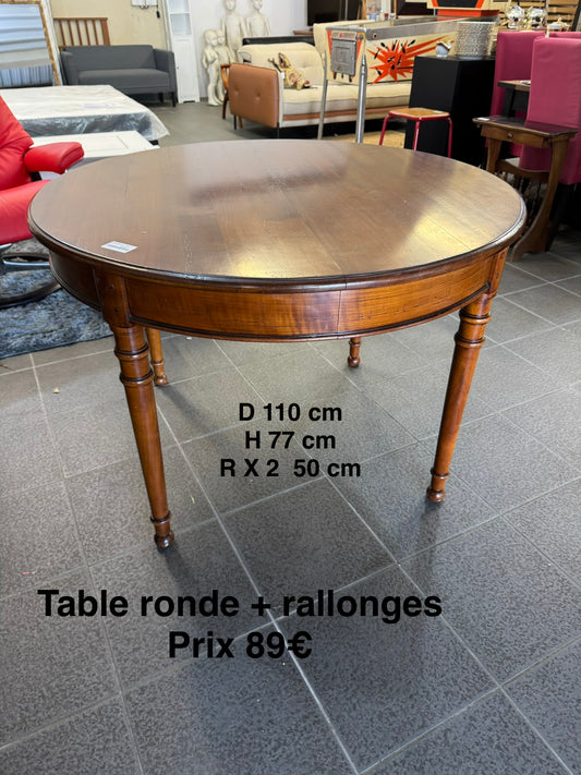 Table ronde + rallonges 062012