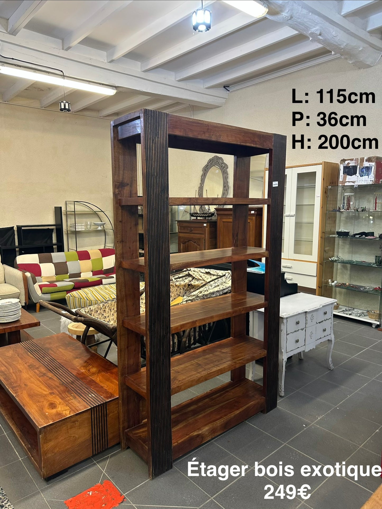 Étagère bois exotique 063545