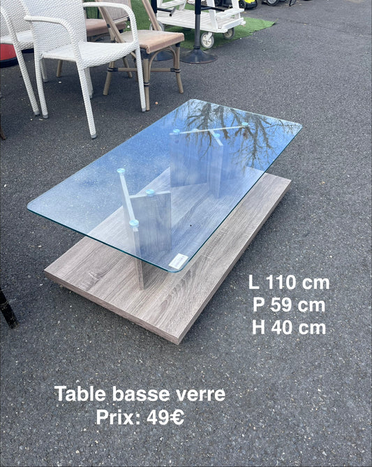 Table basse verre 068746