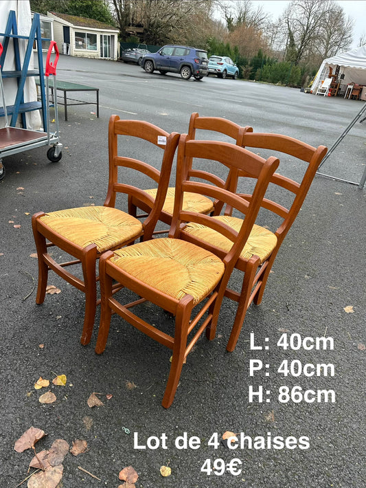 Lot de 4 chaises 057003