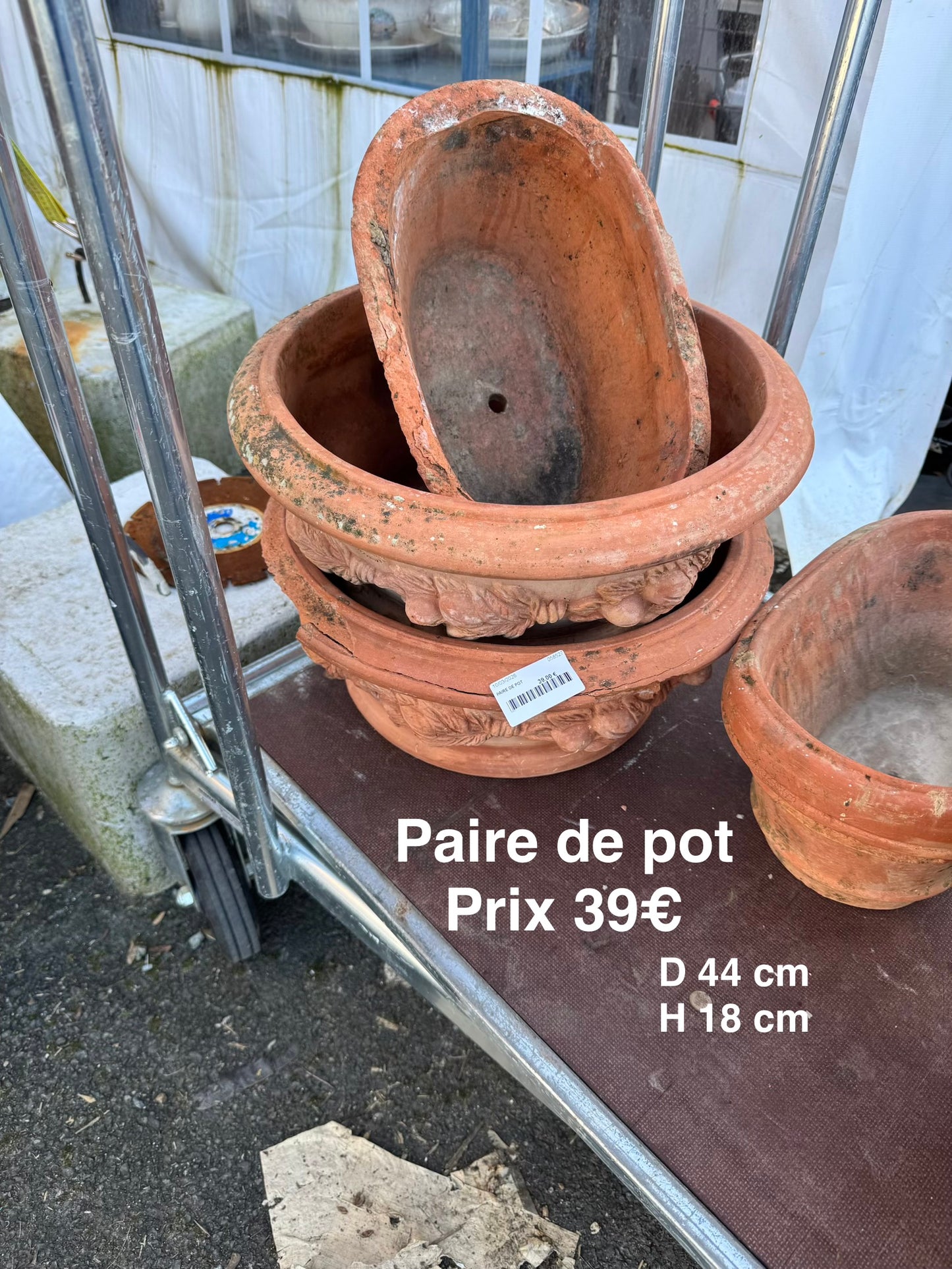 Paire de pot 058527