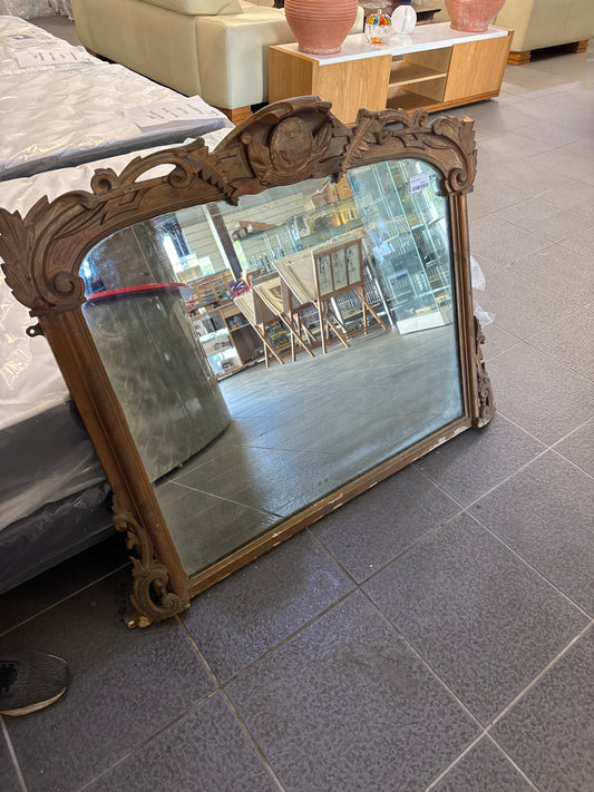 Miroir, contour doré 043908