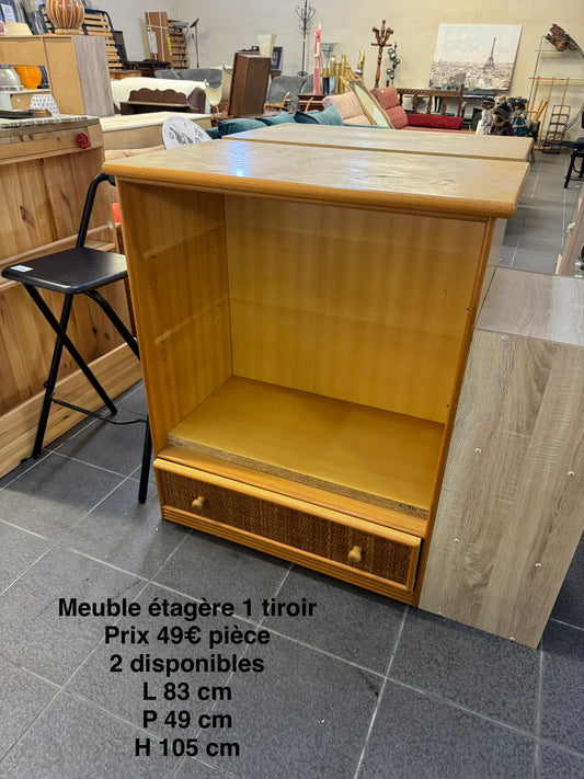 Meuble étagère 1 tiroir 069070