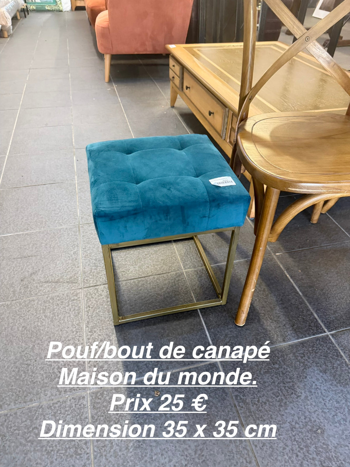 Pouf /bout de canapé maison du monde