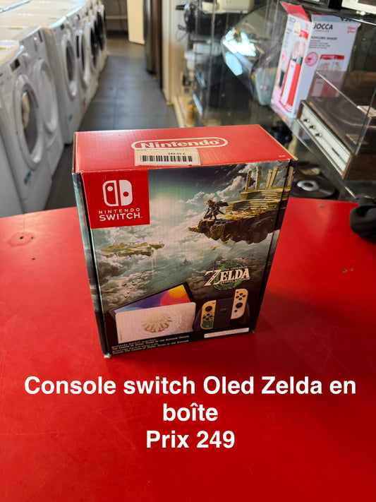 Console switch Oled Zelda en boîte 049827