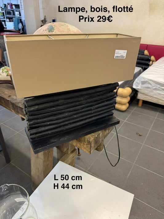 Lampe bois flotté 065170