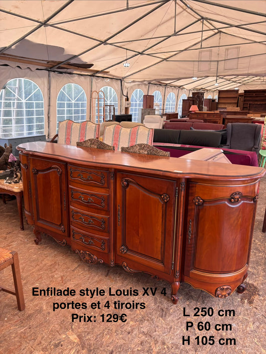 Enfilade style Louis XV 4 portes / 4 tiroirs 069274