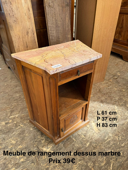 Meuble de rangement dessus marbre 061595