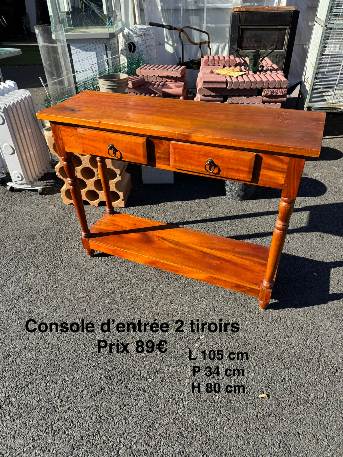 Console d’entrée 2 tiroirs 068583