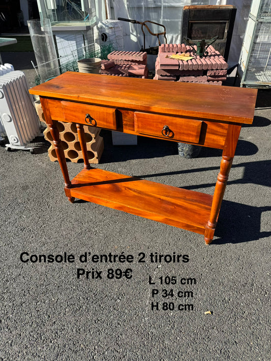 Console d’entrée 2 tiroirs 068583