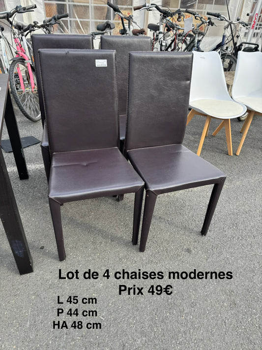 Lot de 4 chaises modernes 064107