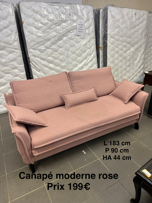 Canapé moderne rose 050964