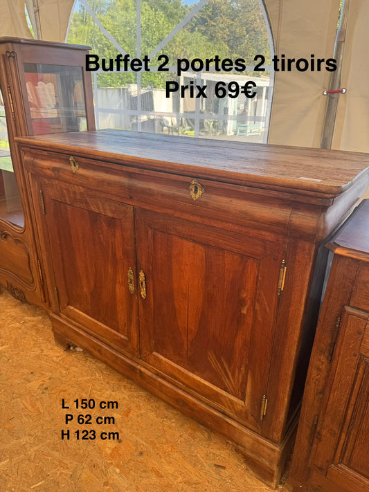 Buffet 2 portes 2 tiroirs 048053