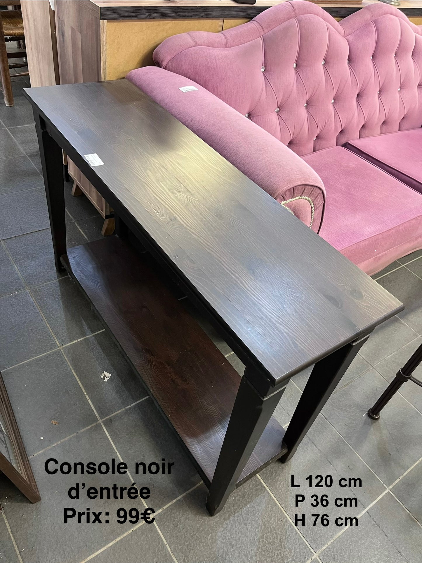Console noir d’entrée 067276