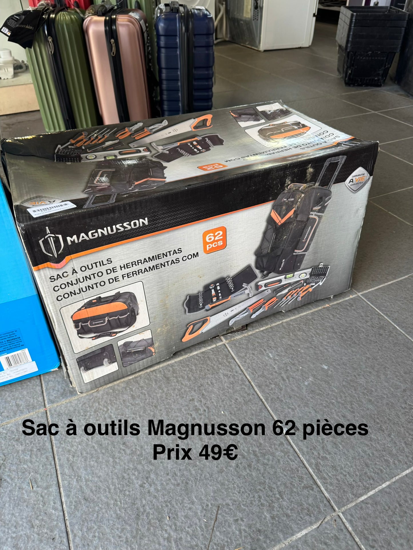 Sac à outils Magnusson 62 pièces 065869