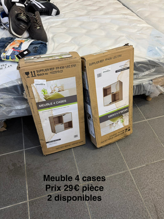Meuble 4 cases 066633