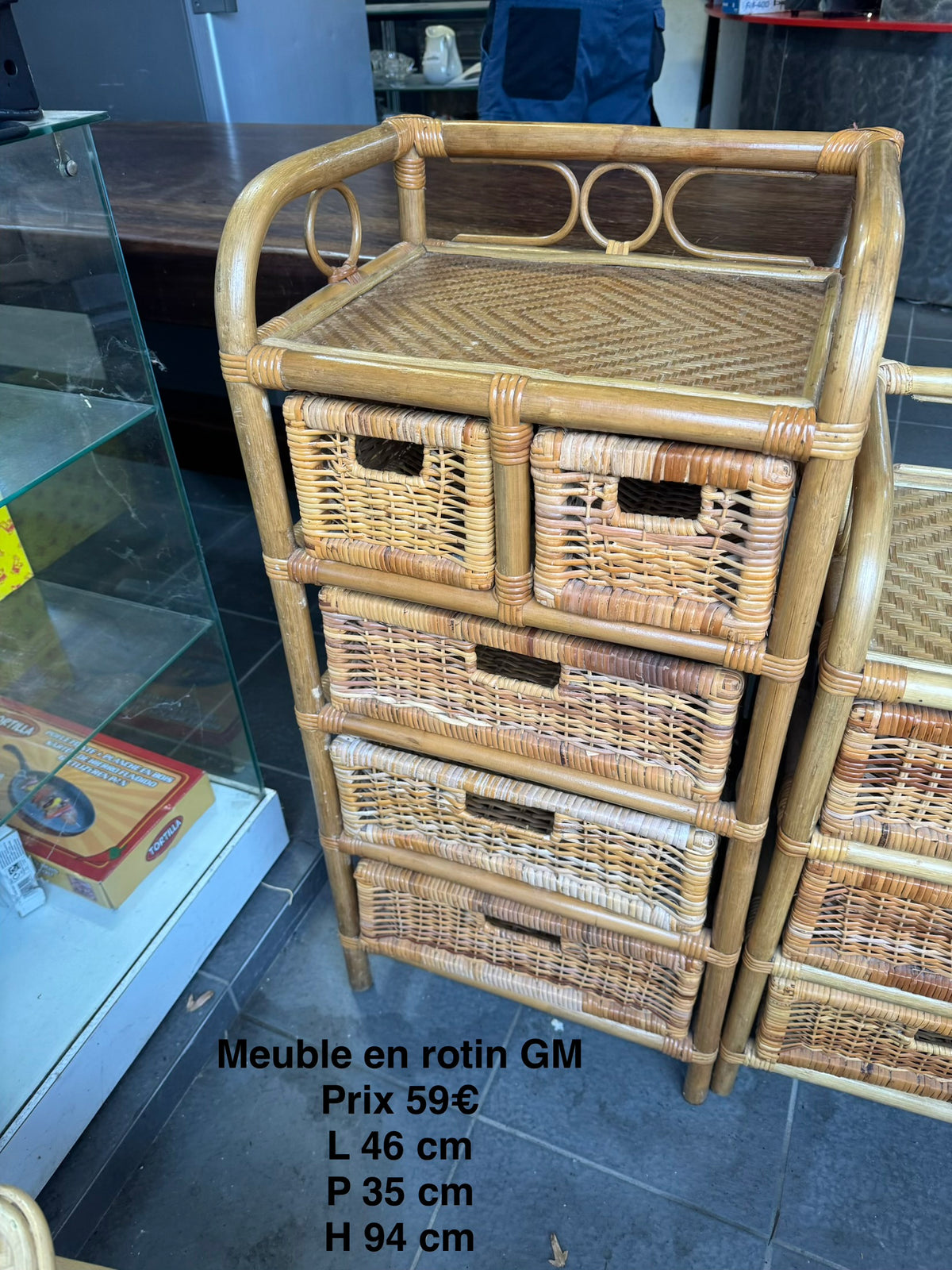 Meuble rotin GM 069087