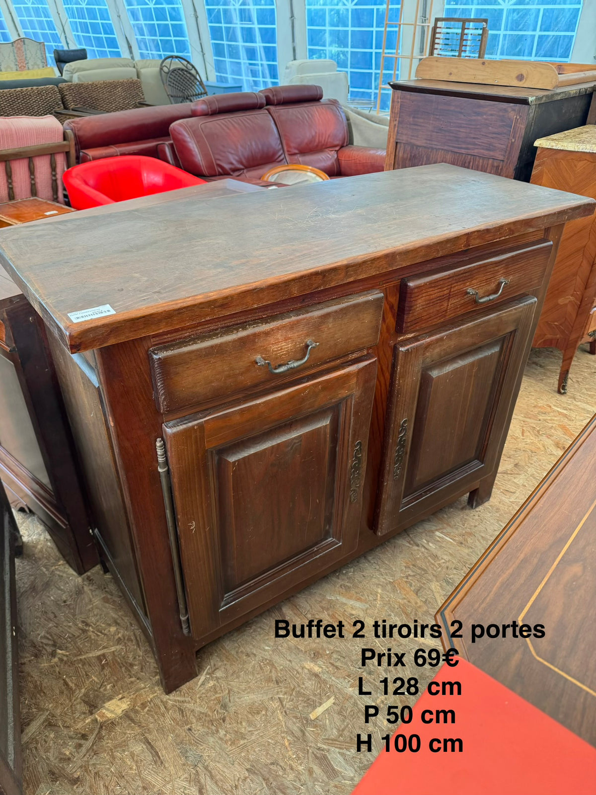 Buffet 2 portes 2 tiroirs 069241