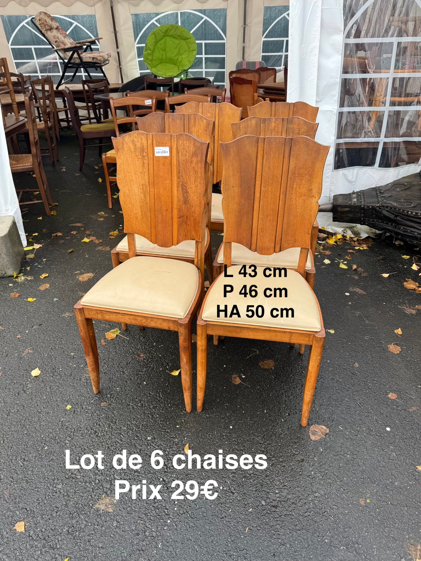 Lot de 6 chaises 057073