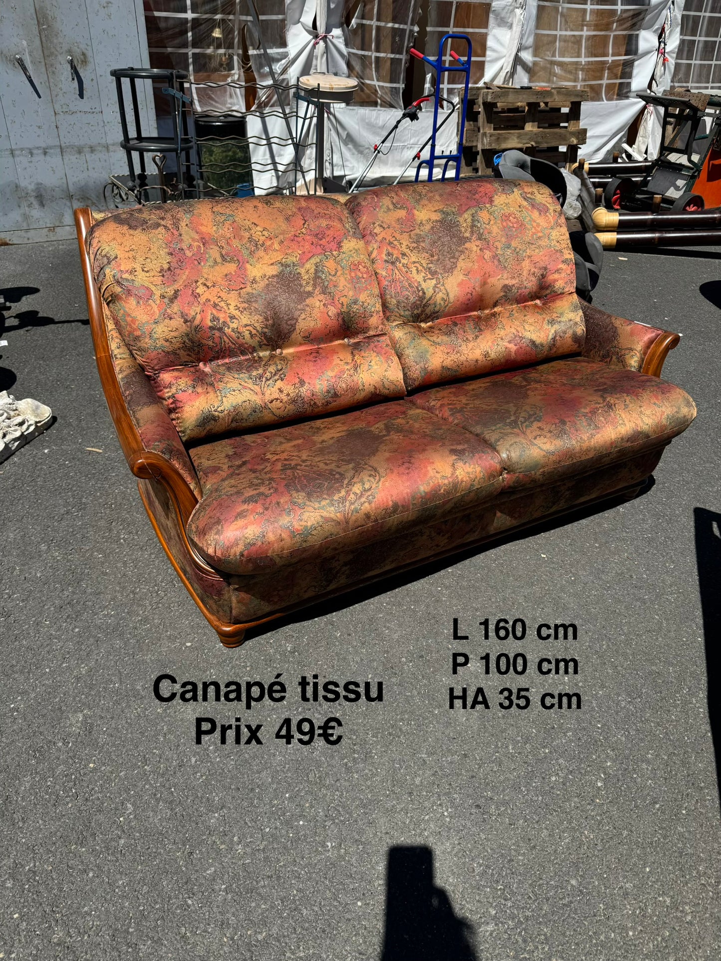 Canapé tissu 066117