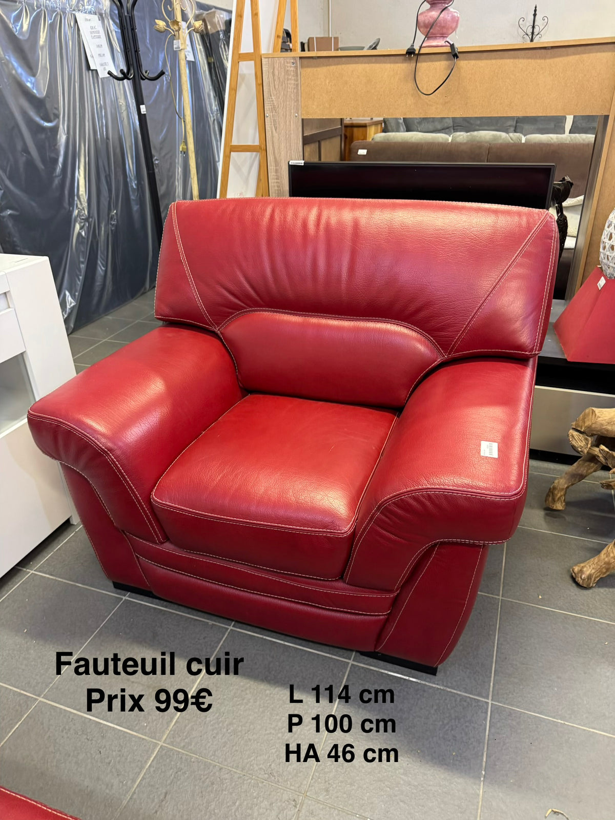 Fauteuil cuir 068872
