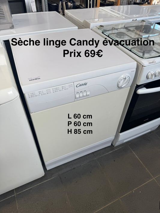 Sèche linge Candy évacuation 053630
