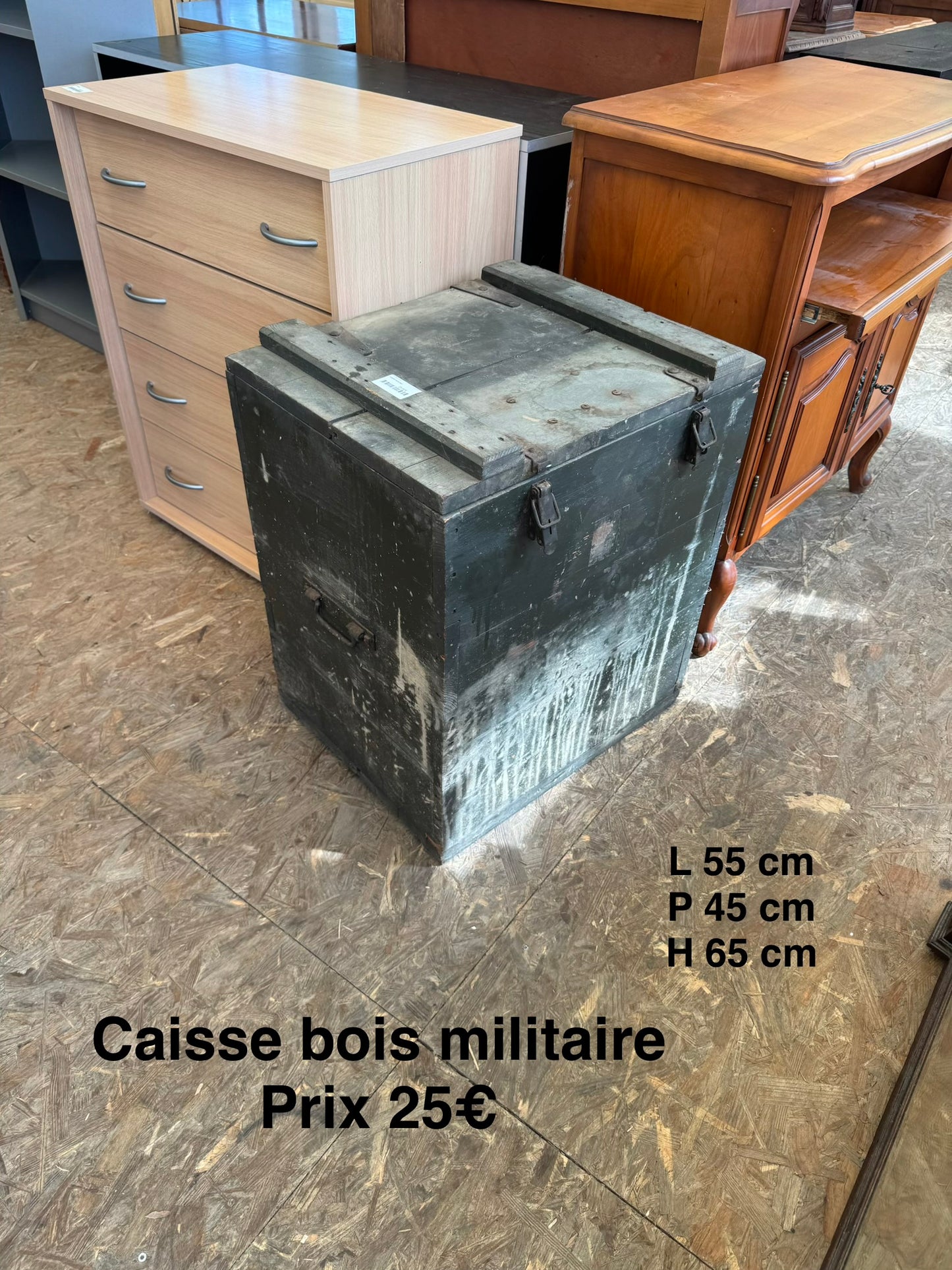 Caisse bois militaire 063921