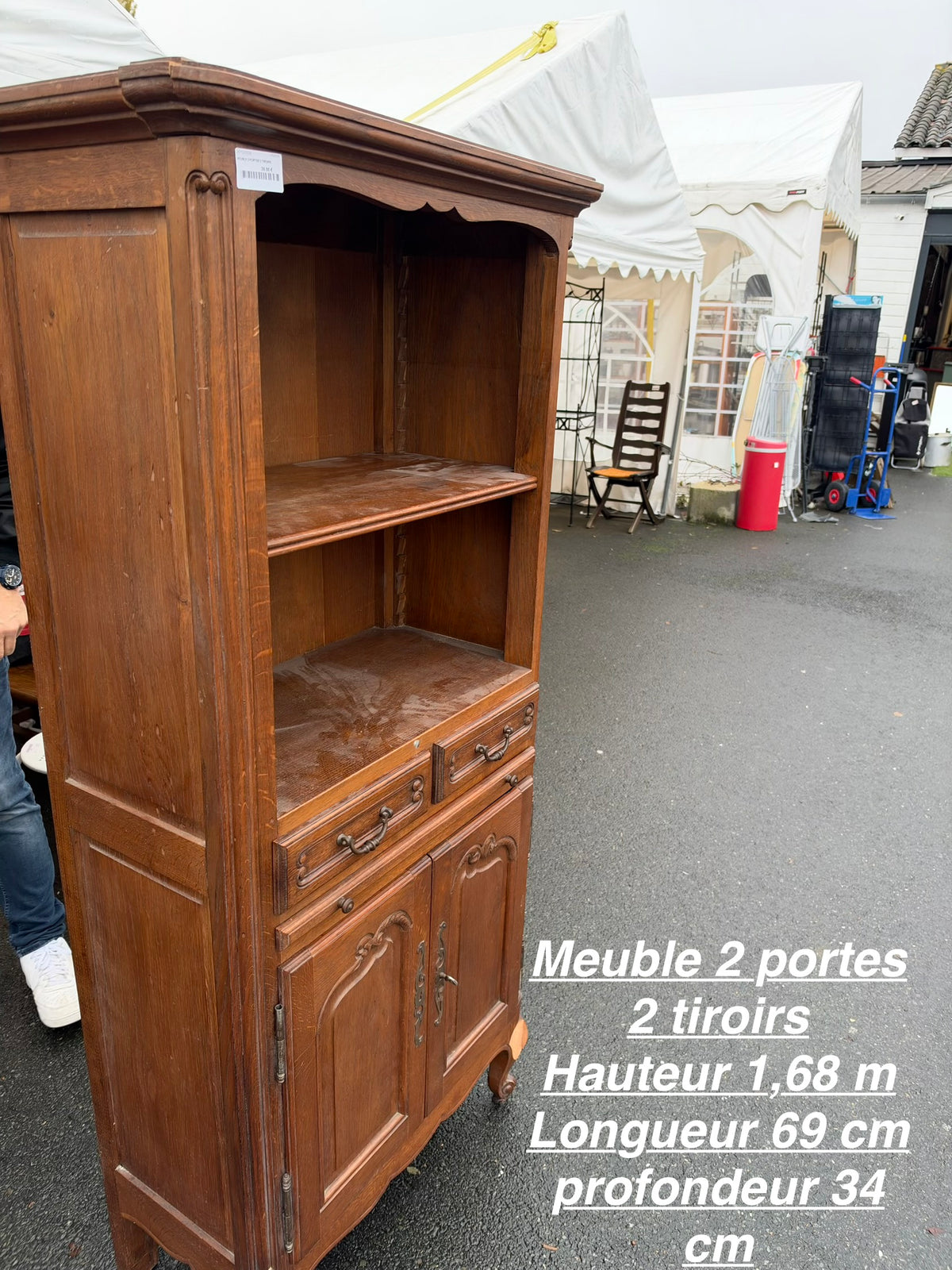 Meuble 2 portes 2 tiroirs 069688