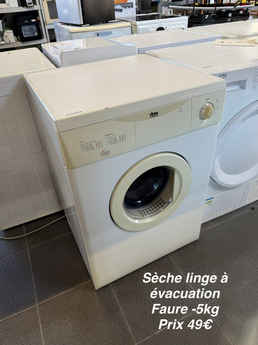 Sèche linge à évacuation Faure 5kg 064224