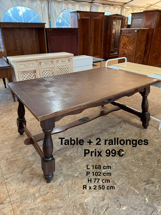 Table + 2 rallonges 050204