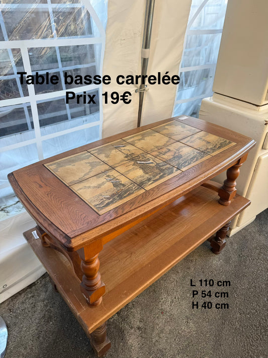 Table basse carrelée 049404