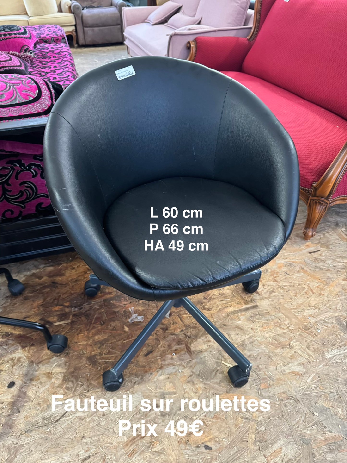 Fauteuil sur roulettes 053643