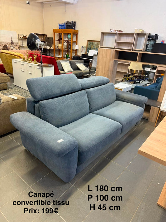 Canapé convertible tissu 066959