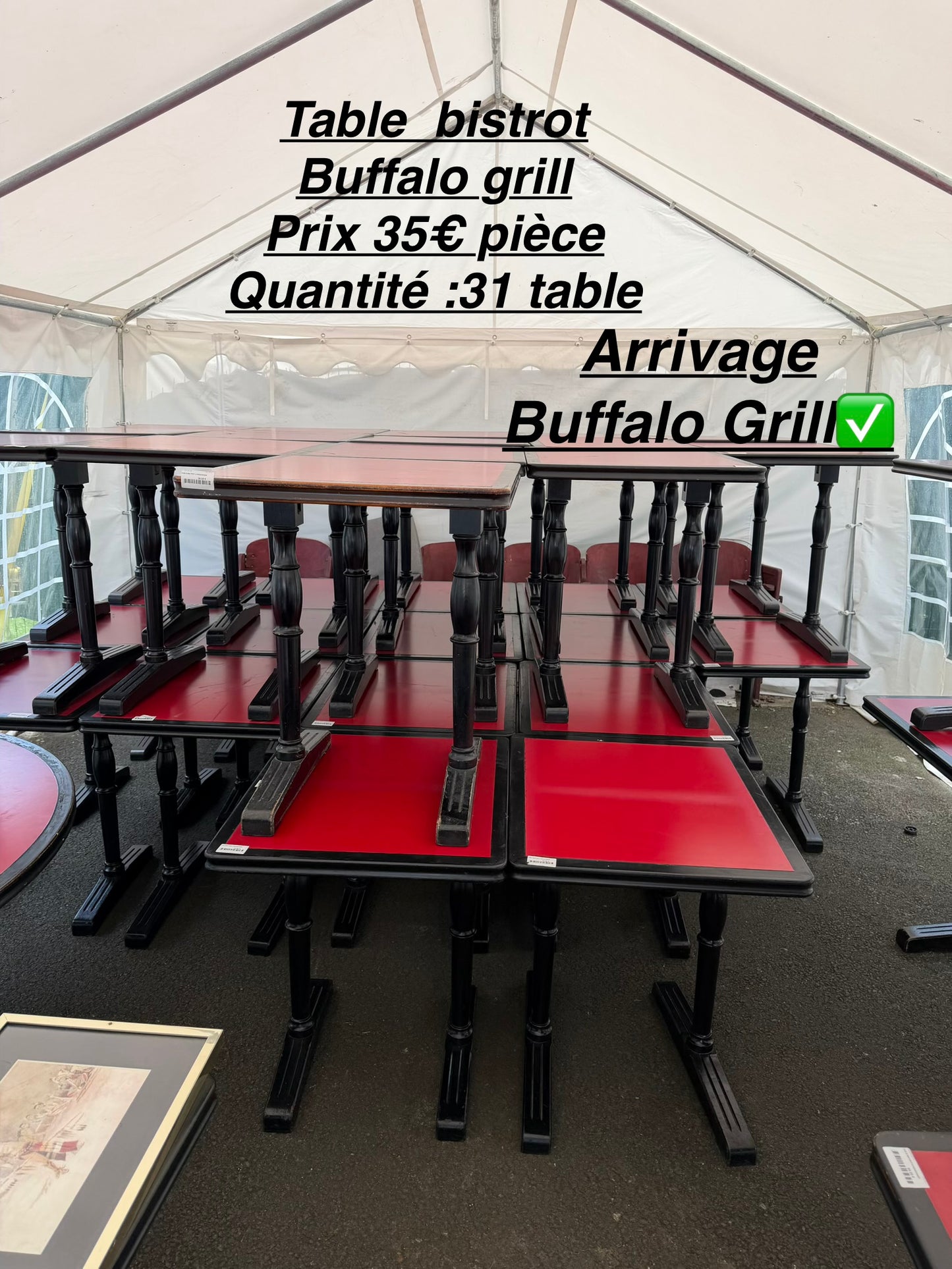 Table bistrot 2 personnes 062476