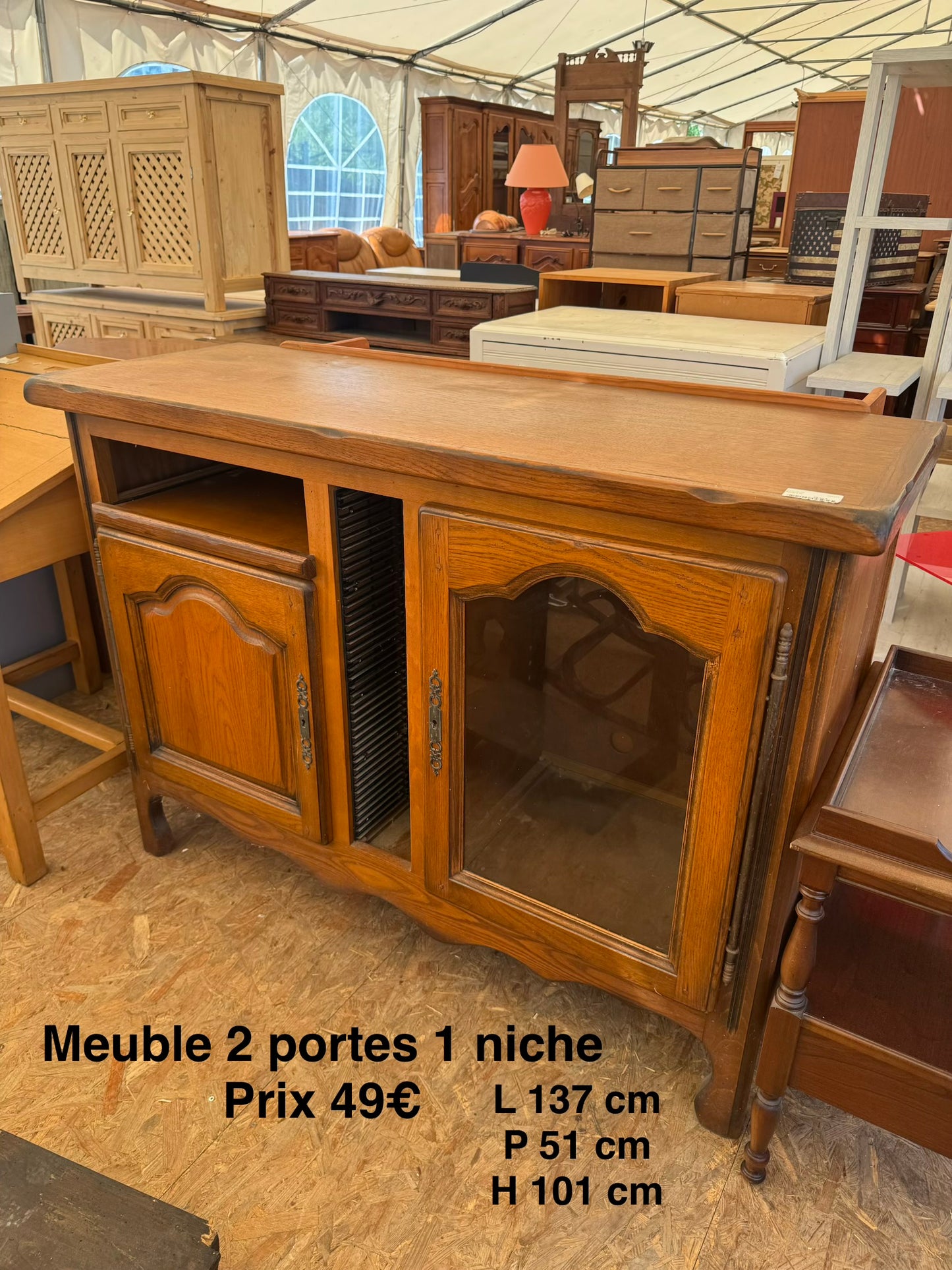 Meuble 2 portes 1 niche 065277